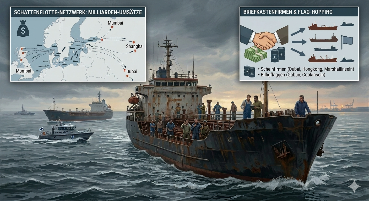 Das System Schattenflotte: Söldner, Scheinfirmen und das Milliarden-Geschäft auf der Ostsee